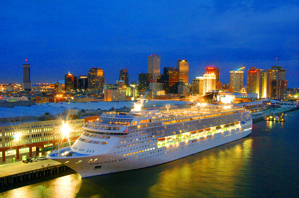 ship at night